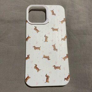 I phone 13 pro max wiener dog case.